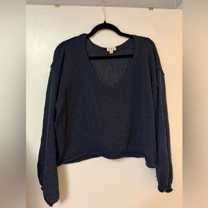 POL Deep Blue V-Neck Pullover